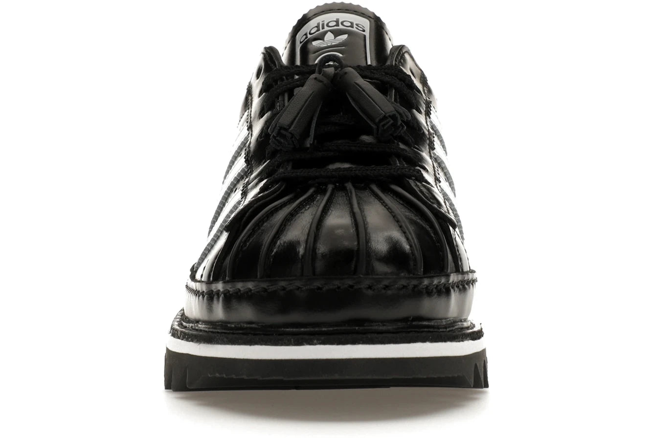 Adidas superstar black metal toe hotsell