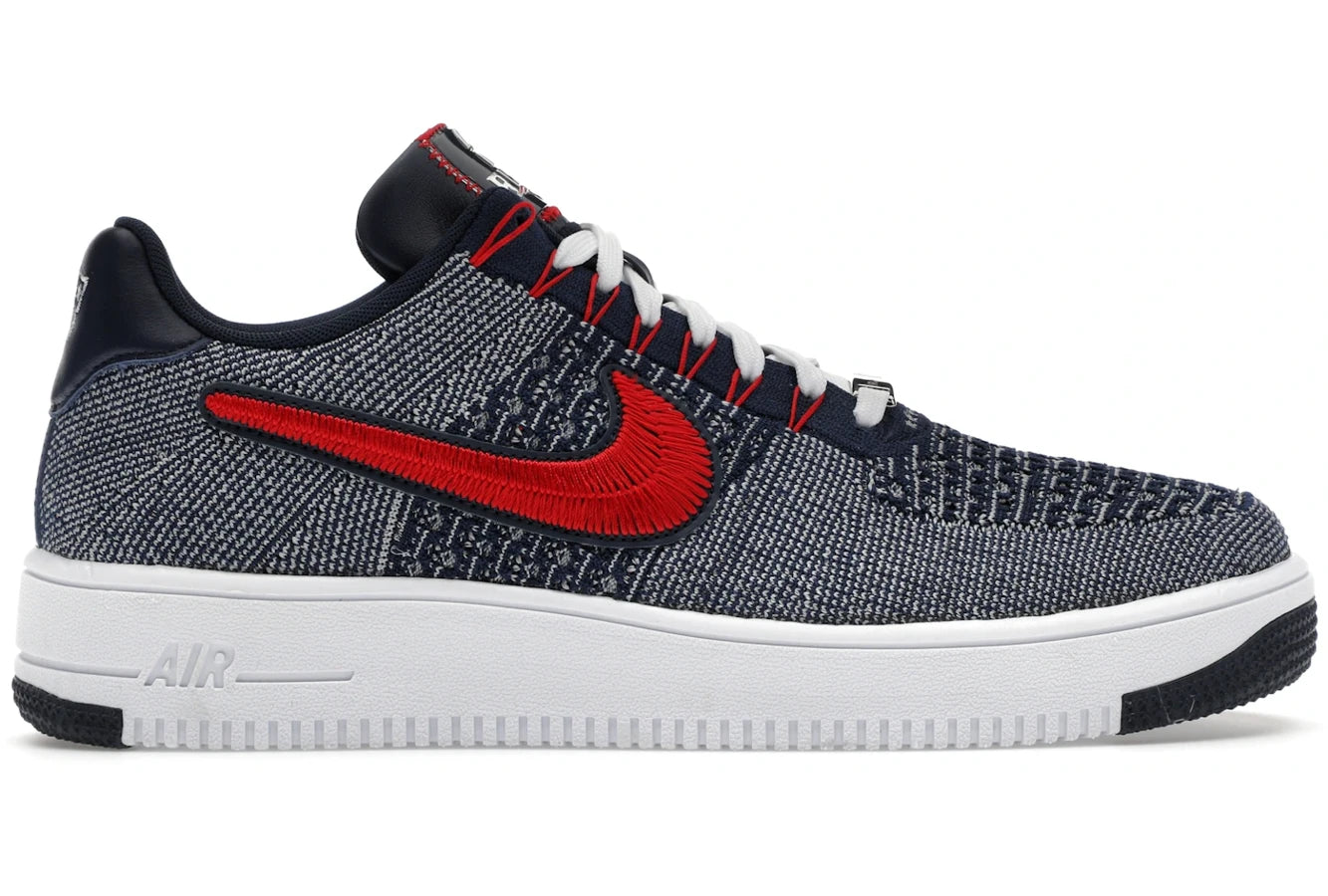 Nike Air Force 1 Ultra Flyknit Low Patriots Robert Kraft Wolf Grey