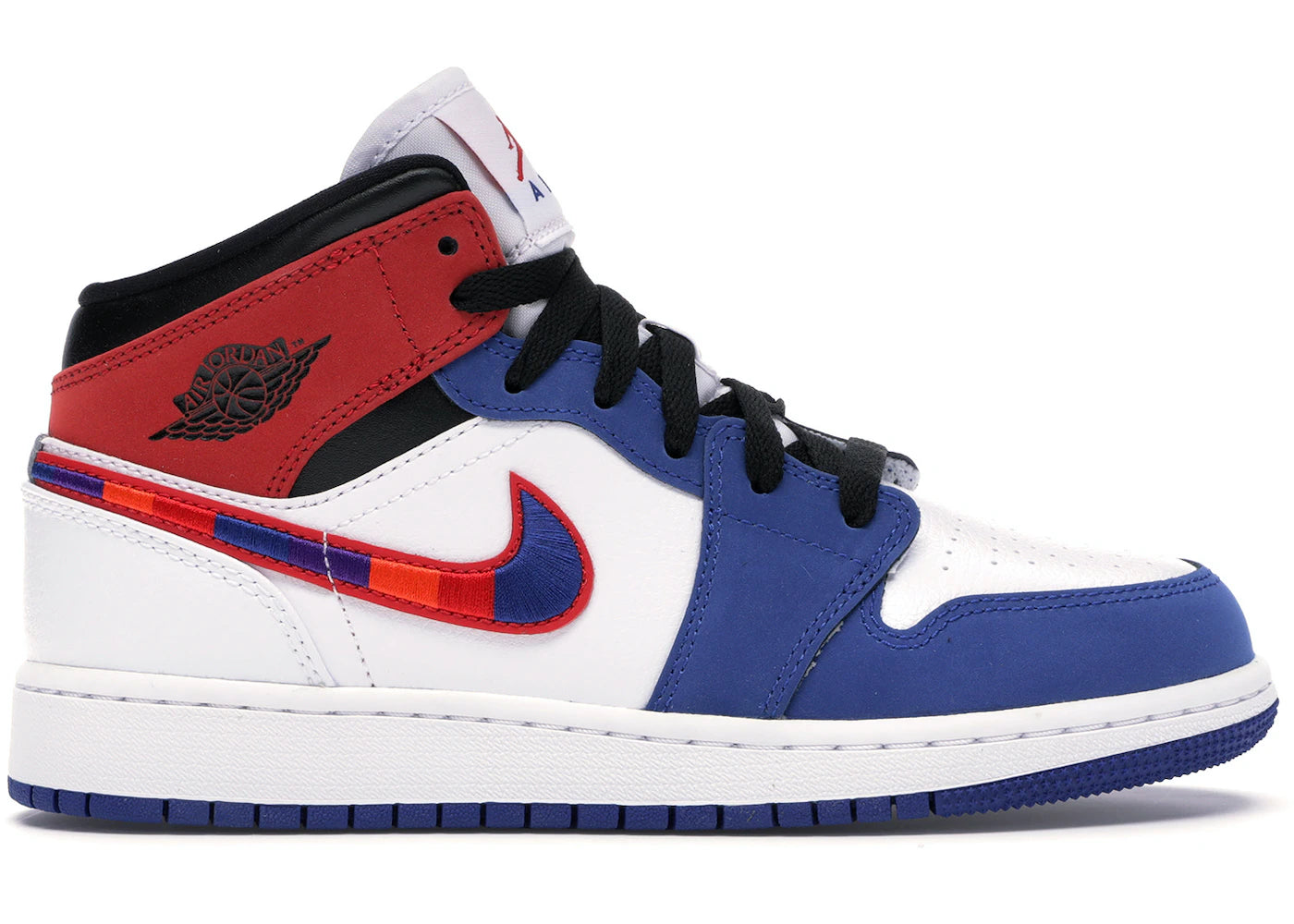 Air Jordan 1 Mid Rush Blue University Red