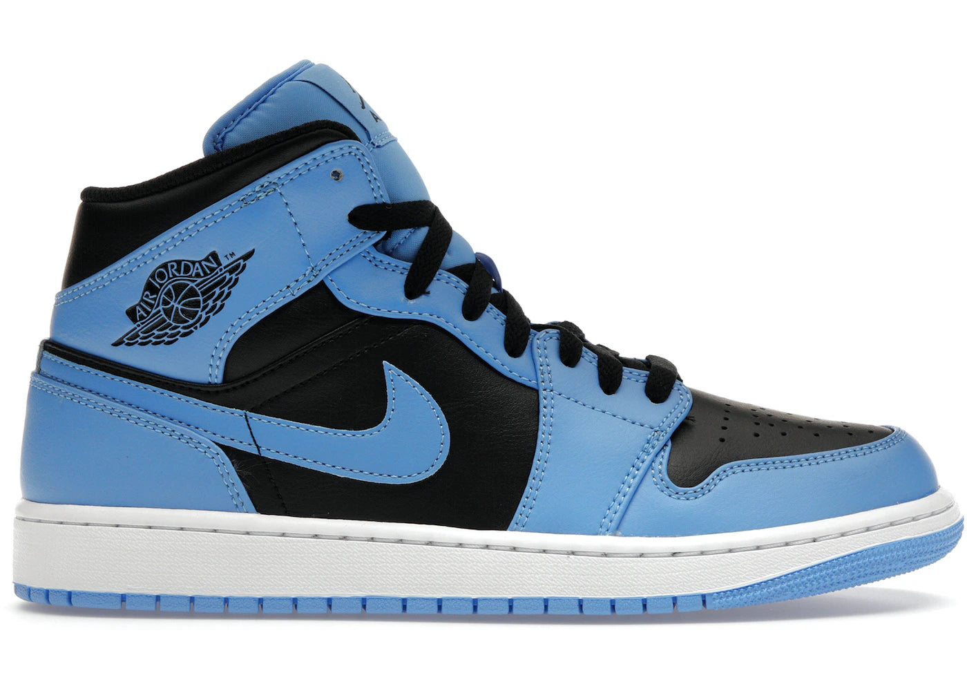 Blue and black air jordans on sale