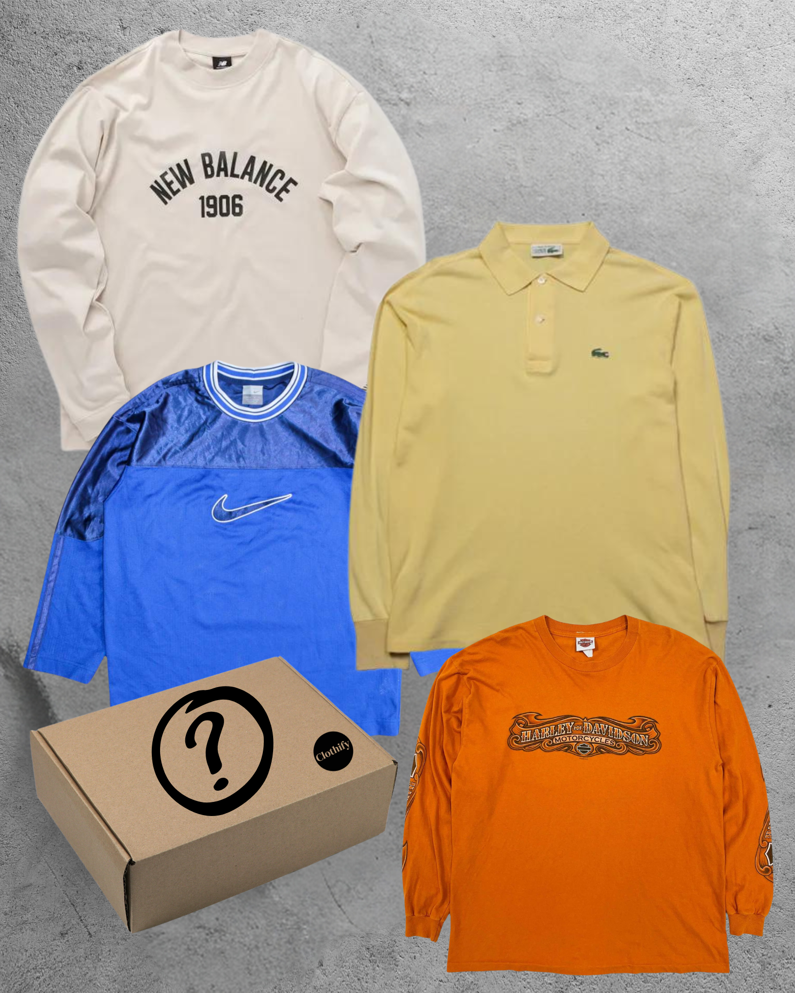 Maglie a Maniche Lunghe Vintage - Mystery Box