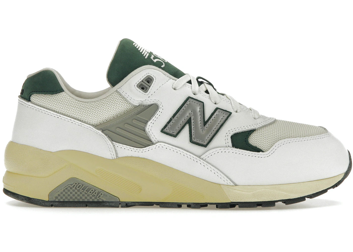 New Balance 580 White Nightwatch Green