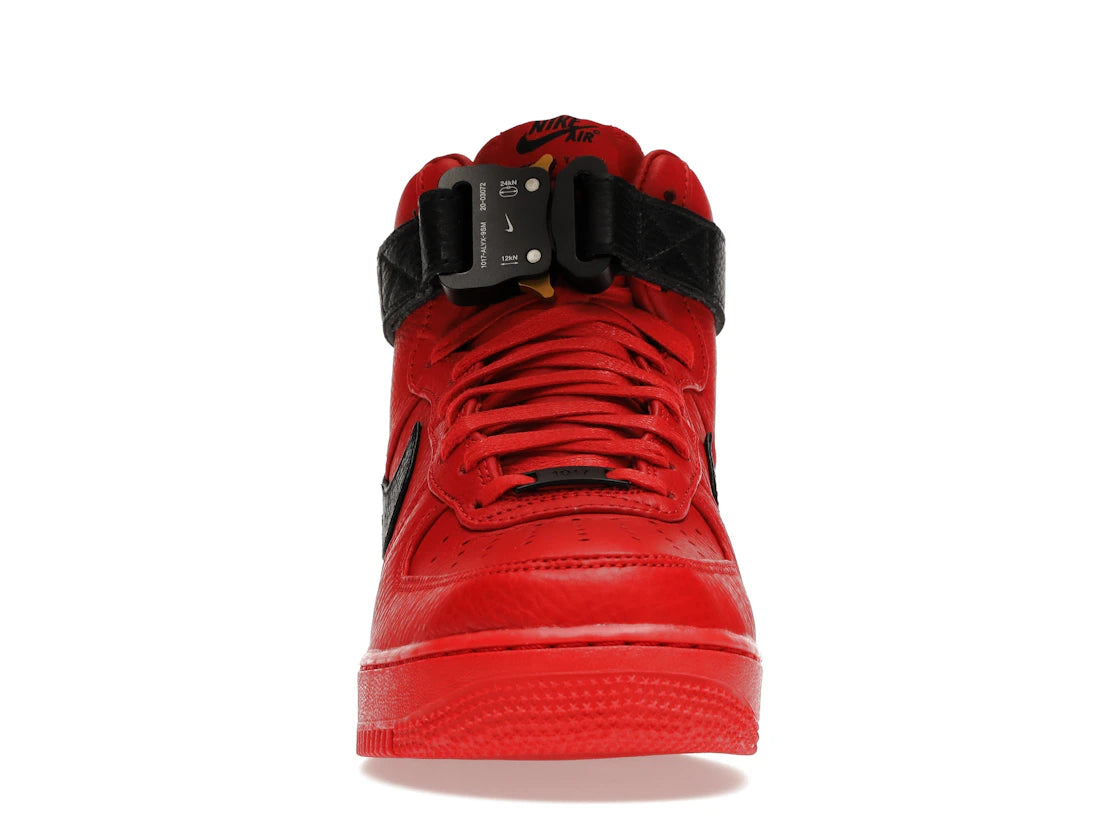 Air force 1 high top red and black sales